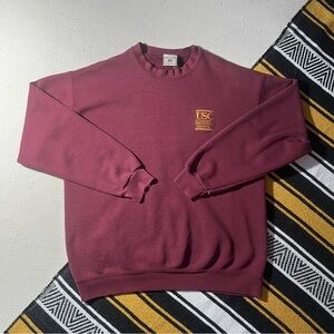 Lee Maroon Crewneck Men's Sweater